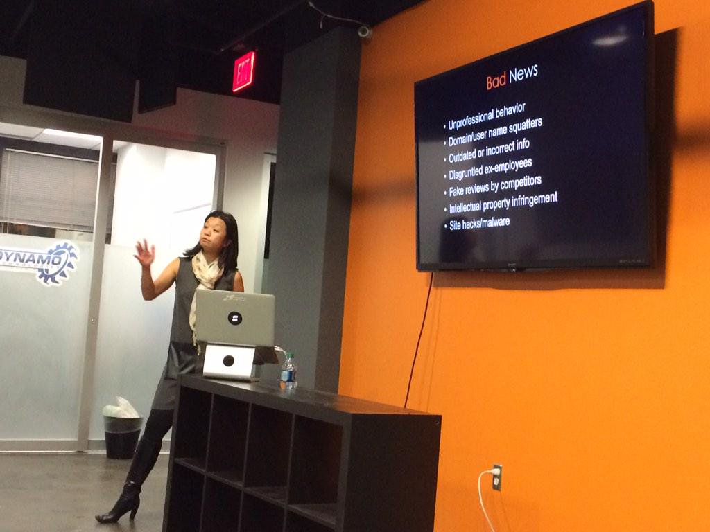 Speaking to a Meetup about Online Reputation Management (ORM) pitfalls